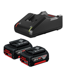 Kit De 2 Baterias Gba 18V 4Ah E Carregador Gal 18V-40 Bivolt Bosch
