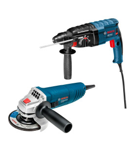 Conjunto Martelete Perfurador Gbh 2-24 D E Esmerilhadeira Gws 850 127V Bosch