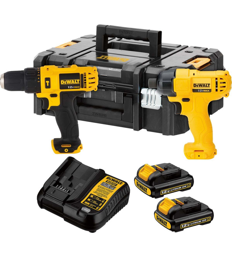 Parafusadeira Furadeira E Chave Impacto 1/4 12V Dewalt