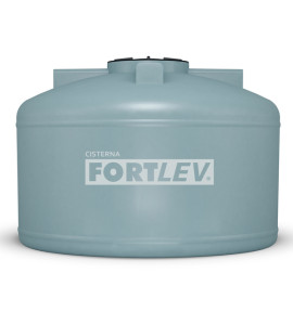 Cisterna de Polietileno Subterrânea Tampa Rosca 5.000L Cinza Fortlev