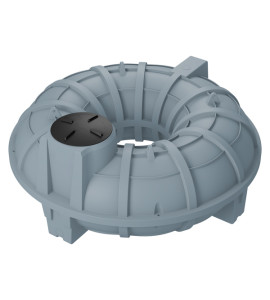 Cisterna de Polietileno Estrutural Enterrada 5.000L Cinza Fortlev