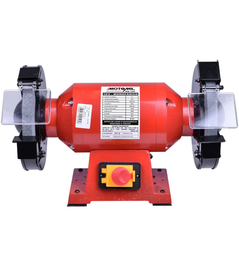 Motoesmeril 1 Hp Profissional Com 127V Mm100 Da Motomil
