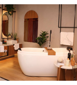 Banheira De Hidromassagem   Palermo Elegance 177cmx82cmx77cm Em Acrílico- 220v Mondialle Branco