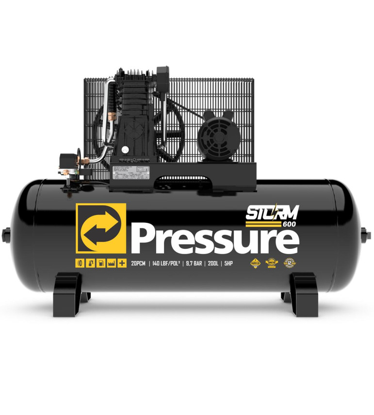 Compressor De Ar Storm 600Trif Ip21 220/380V Pressure