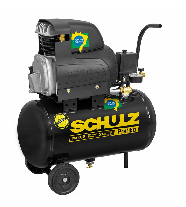 Motocompressor Pistão Csi 8,6/25 2Hp Mono 127V Schulz