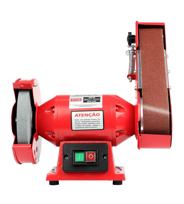 Moto Esmeril Com Lixadeira 360W 60Hz 3450Rpm Bivolt Worker